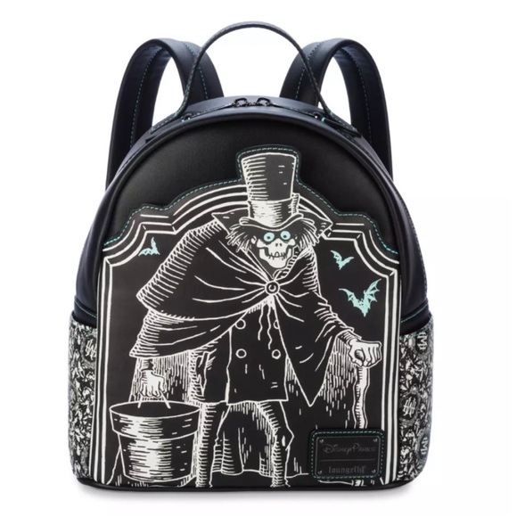 LOUNGEFLY Disney Parks Haunted Mansion Hatbox Ghost Mini Backpack - Picture 1 of 11